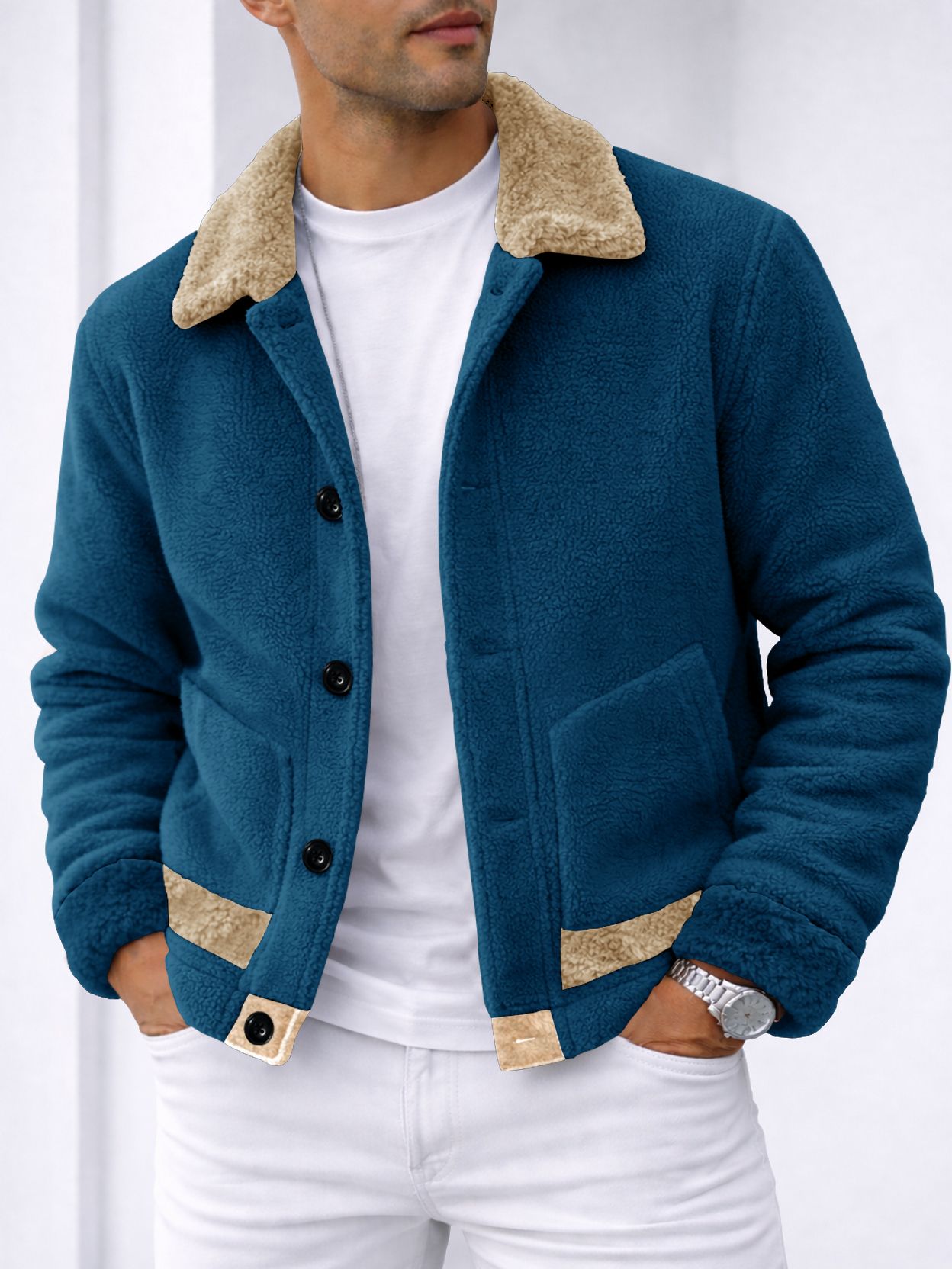 Men Full Sleeve Solid Sweatshirt