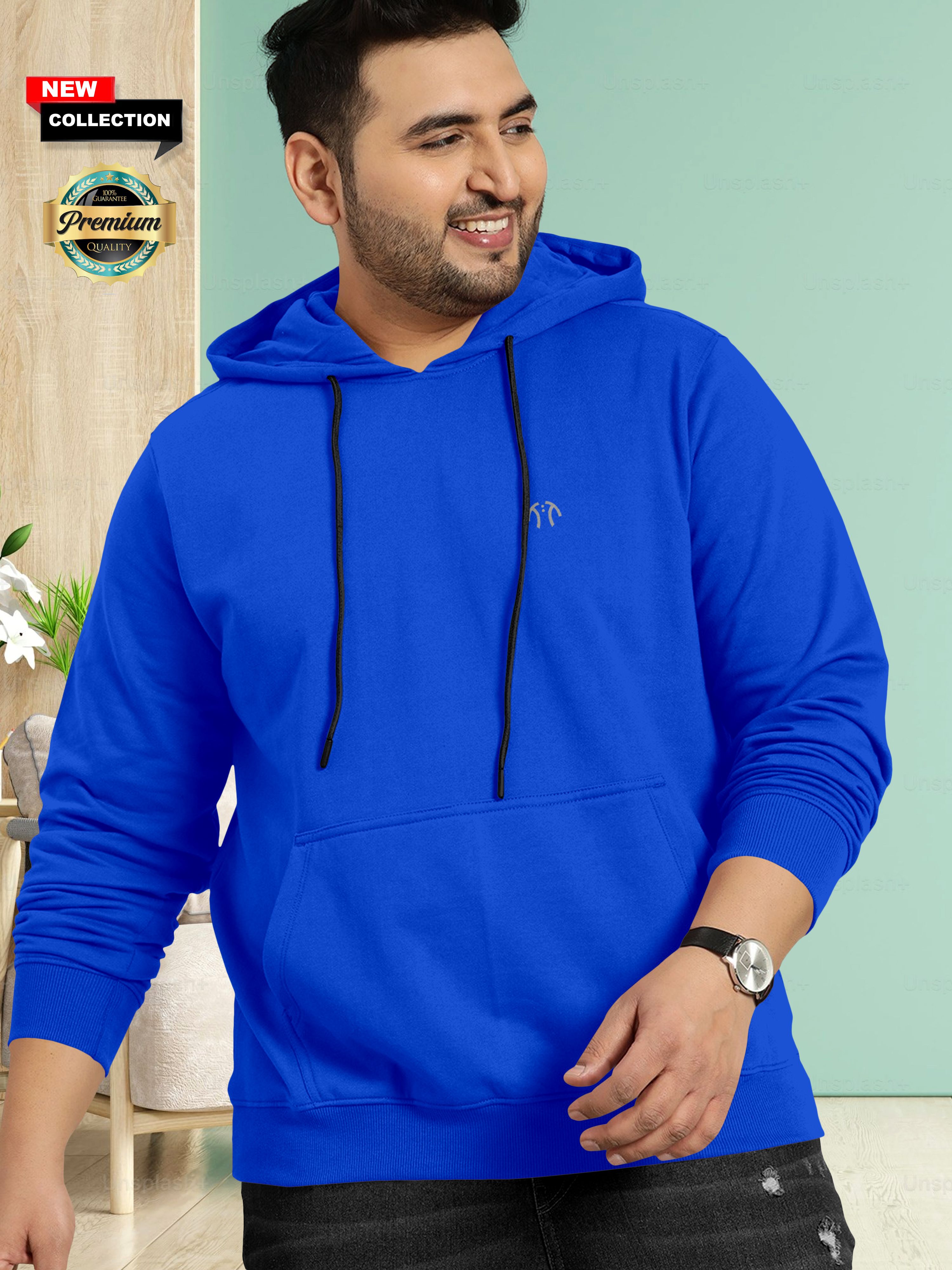 triptee Men Full Sleeve Solid Hooded Sweatshirt-picture-11