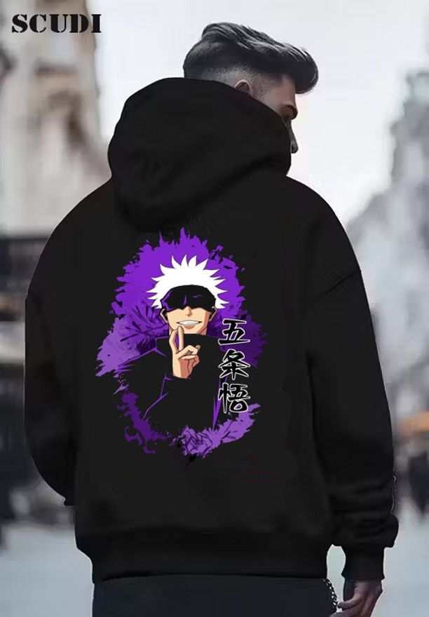 scudi Men Full Sleeve Graphic Print Hooded Sweatshirt-picture-14