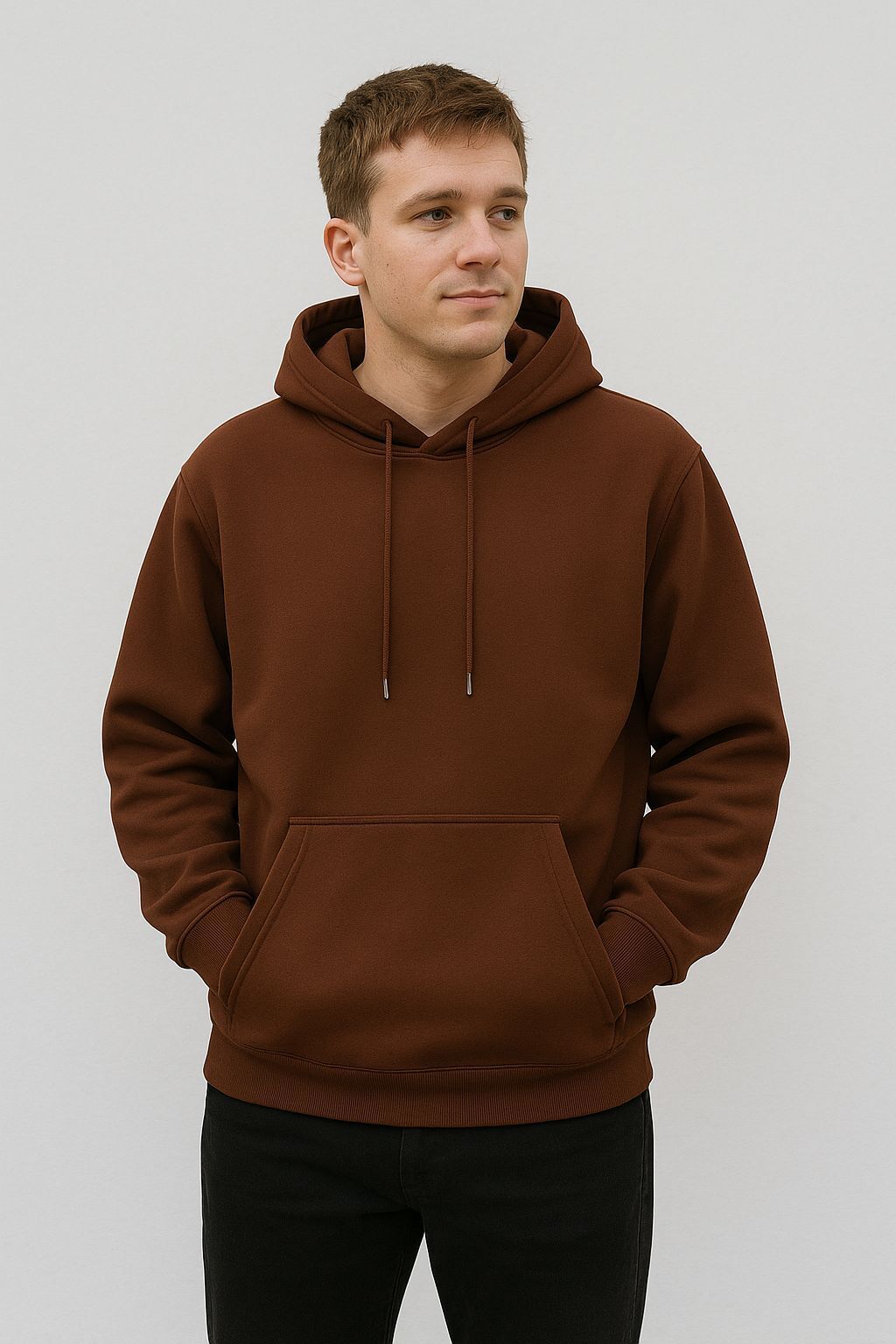 imsa moda Men Full Sleeve Solid Hooded Sweatshirt-picture-17