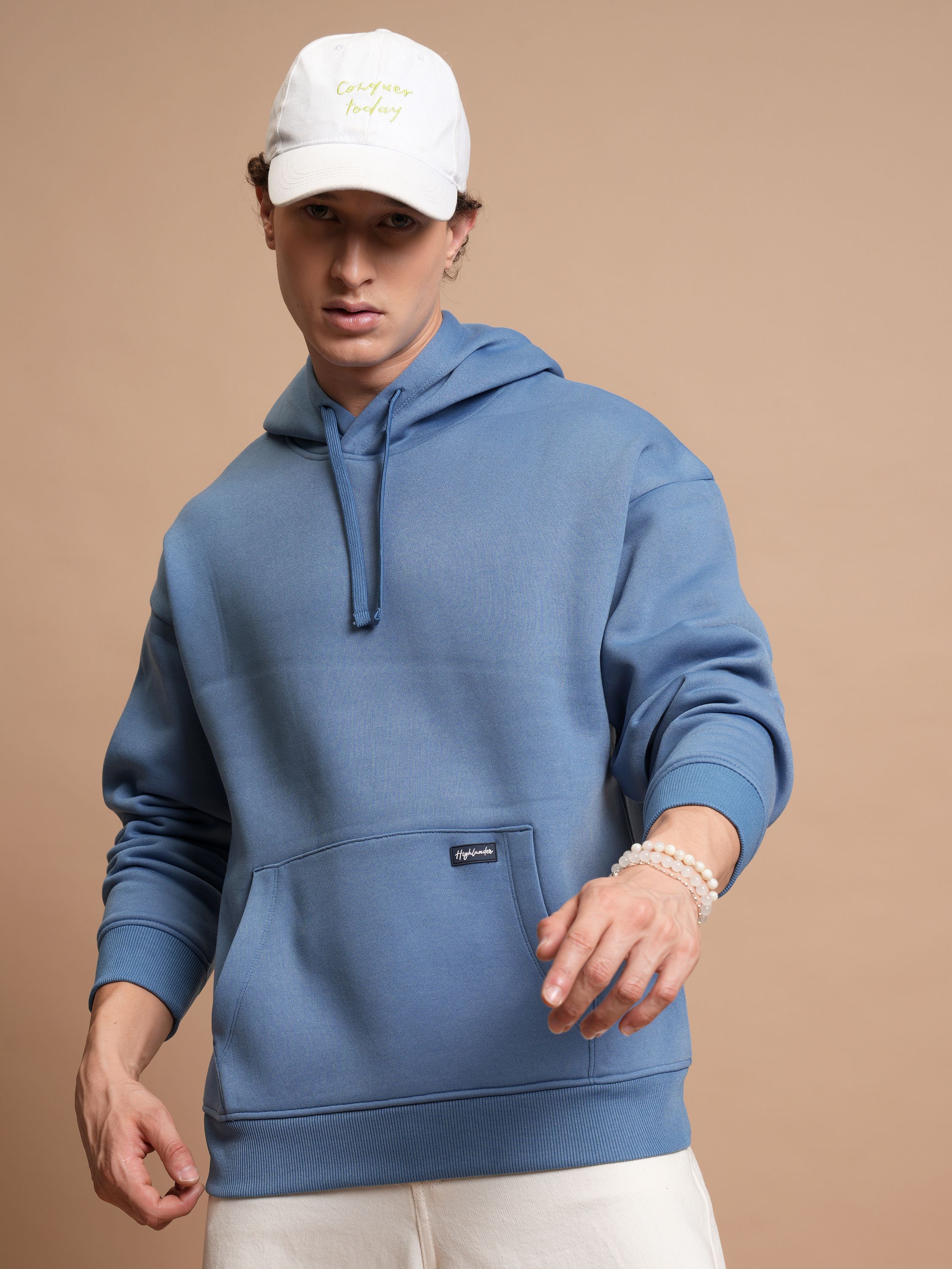 highlander Men Full Sleeve Solid Hooded Sweatshirt-picture-15
