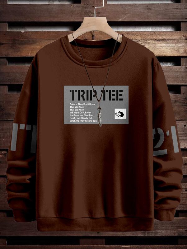 Men Full Sleeve Printed Sweatshirt