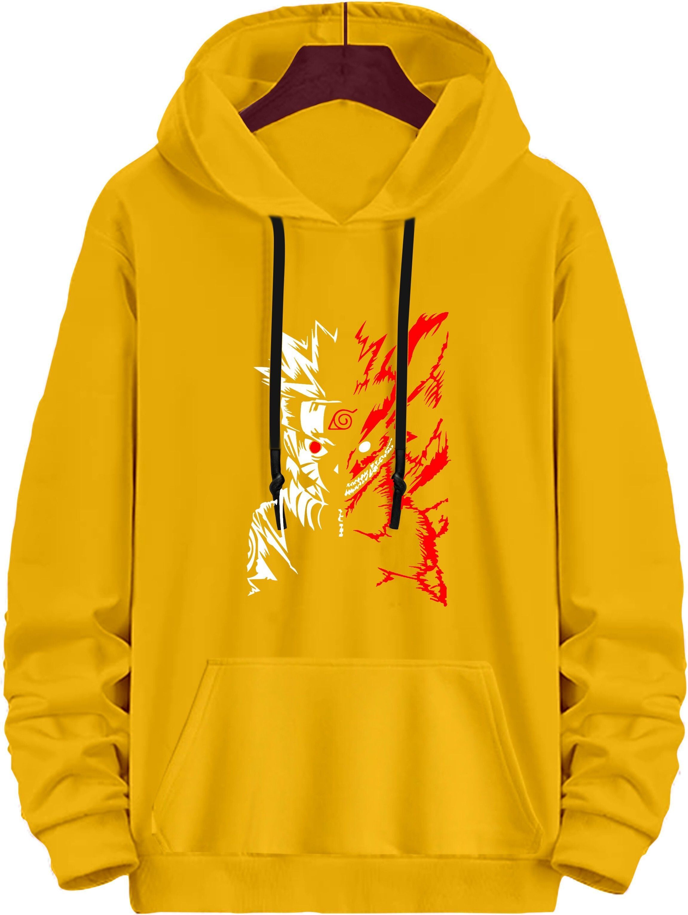 ramzox Men Full Sleeve Graphic Print Hooded Sweatshirt-picture-1