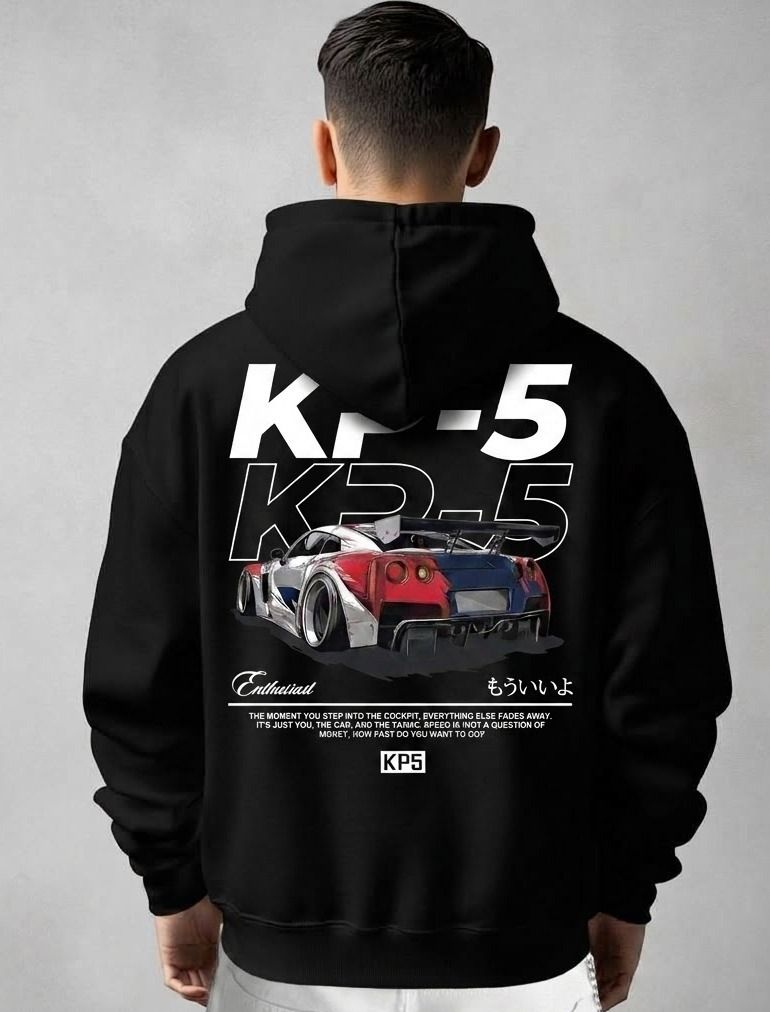 urvcreation Men Full Sleeve Graphic Print Reversible Hooded Sweatshirt-picture-21