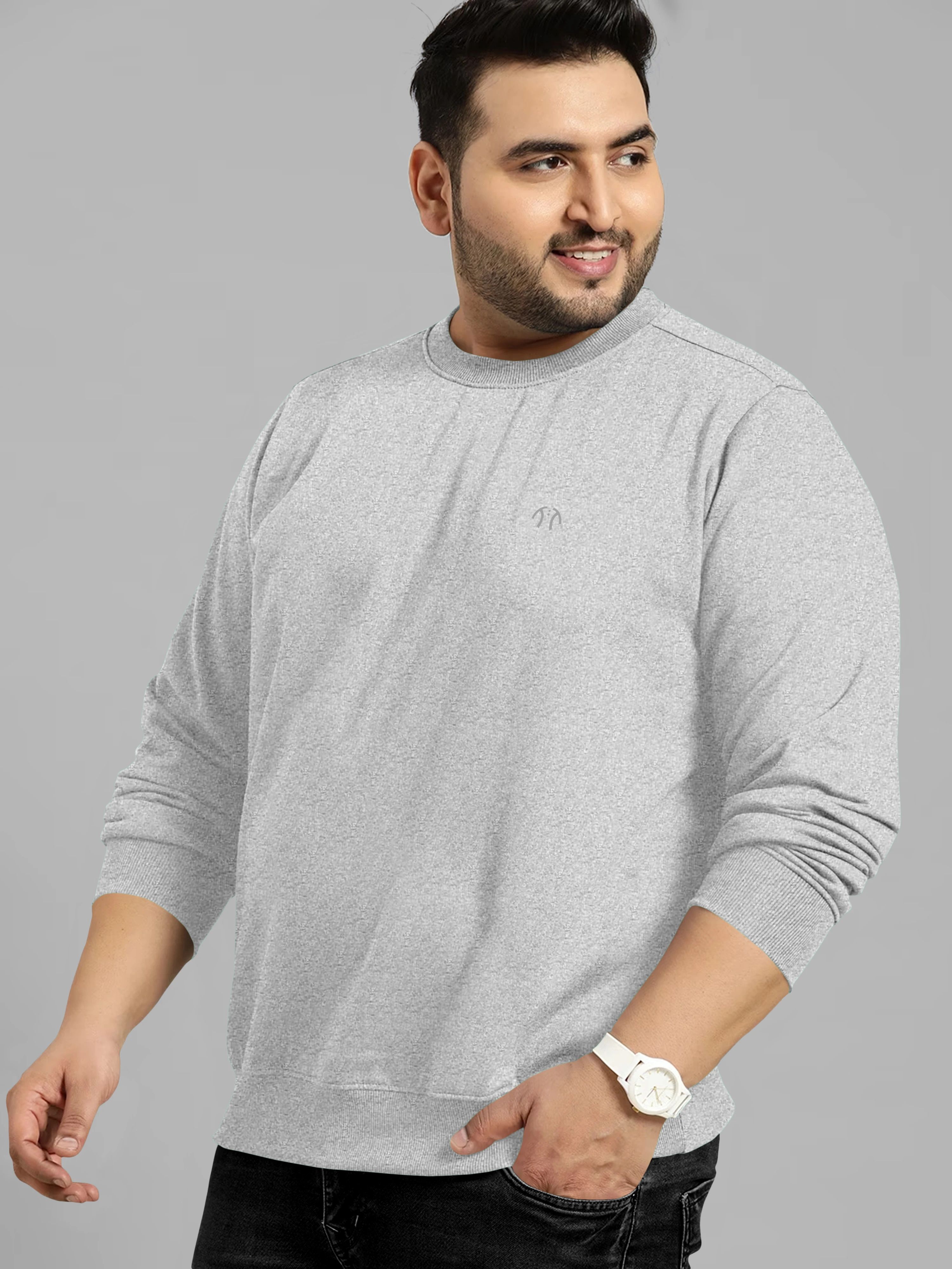 triptee Men Full Sleeve Solid Sweatshirt-picture-16