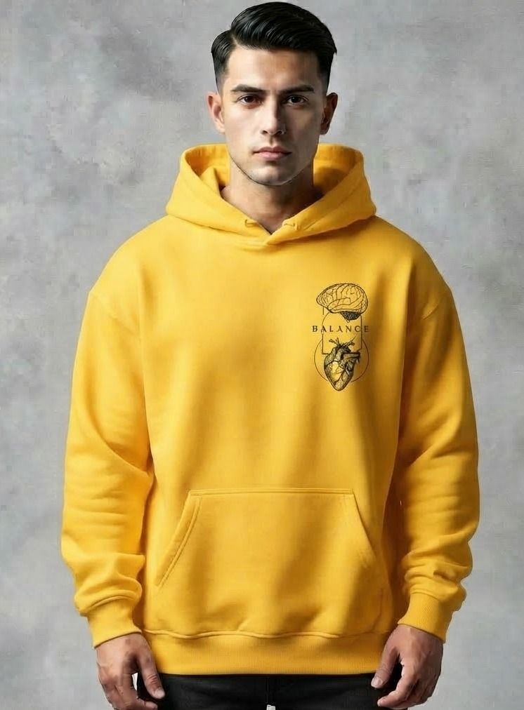 urvcreation Men Full Sleeve Graphic Print Reversible Hooded Sweatshirt-picture-41