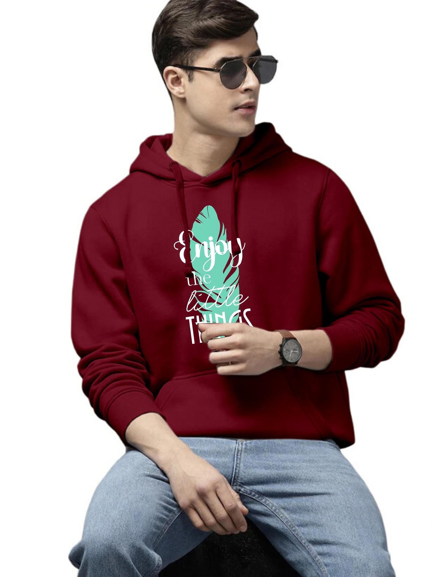 woostro Men Full Sleeve Printed Hooded Sweatshirt-picture-22