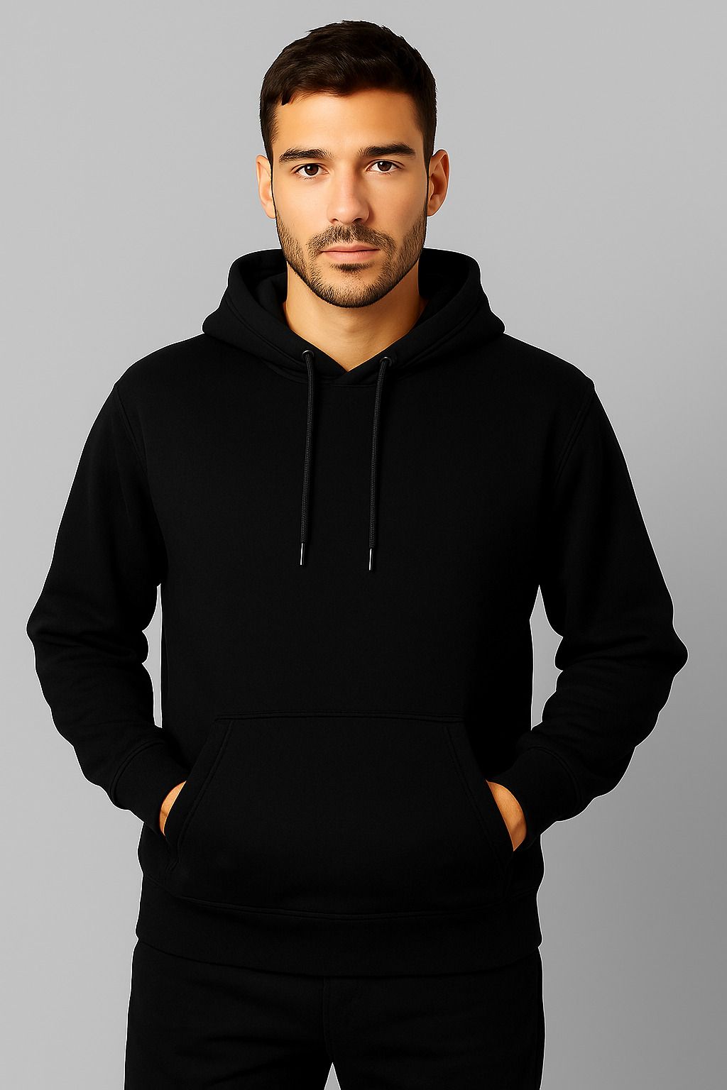 gatiman Men Full Sleeve Solid Hooded Sweatshirt-picture-22