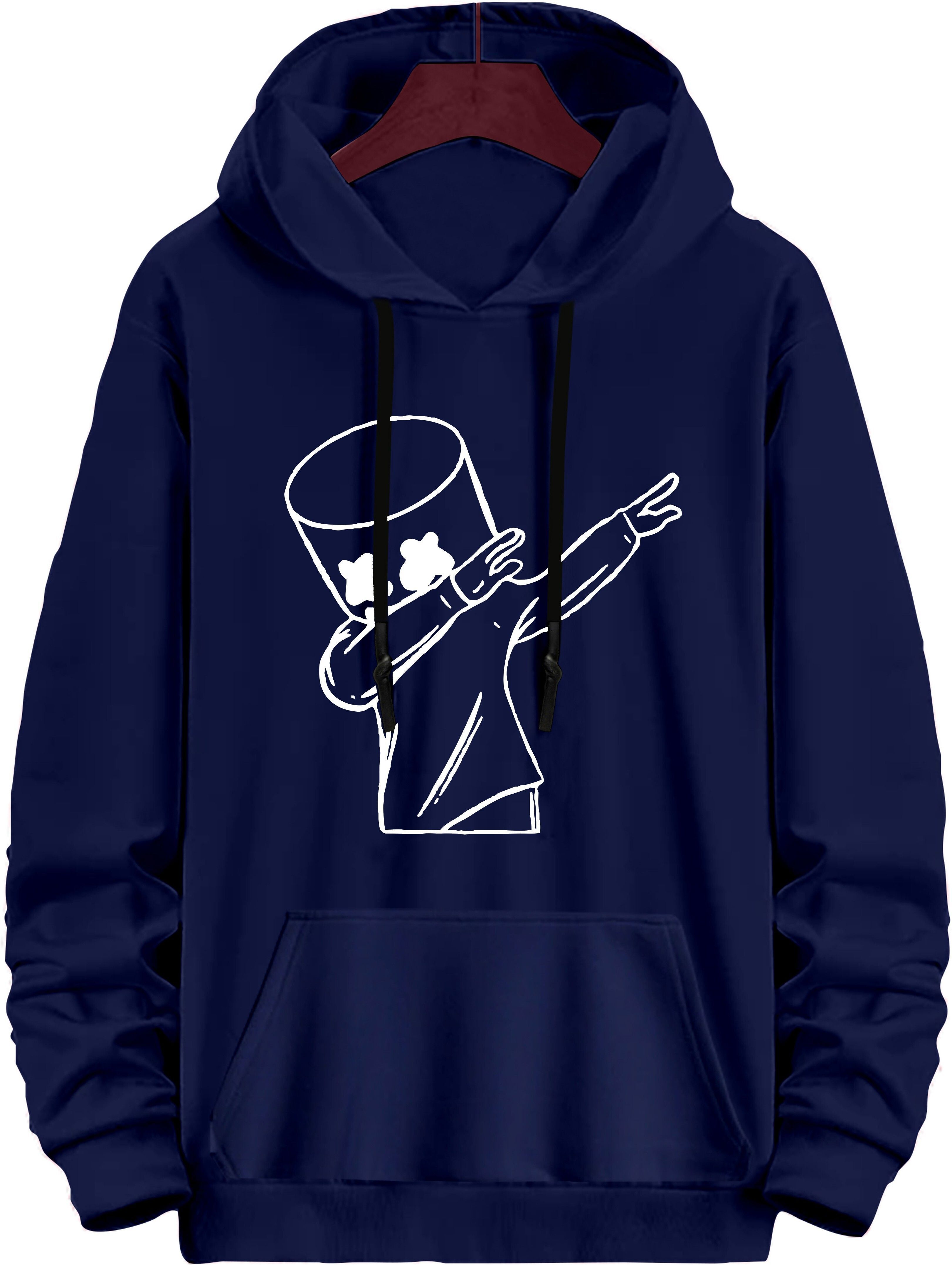 ramzox Men Full Sleeve Printed Hooded Sweatshirt-picture-29