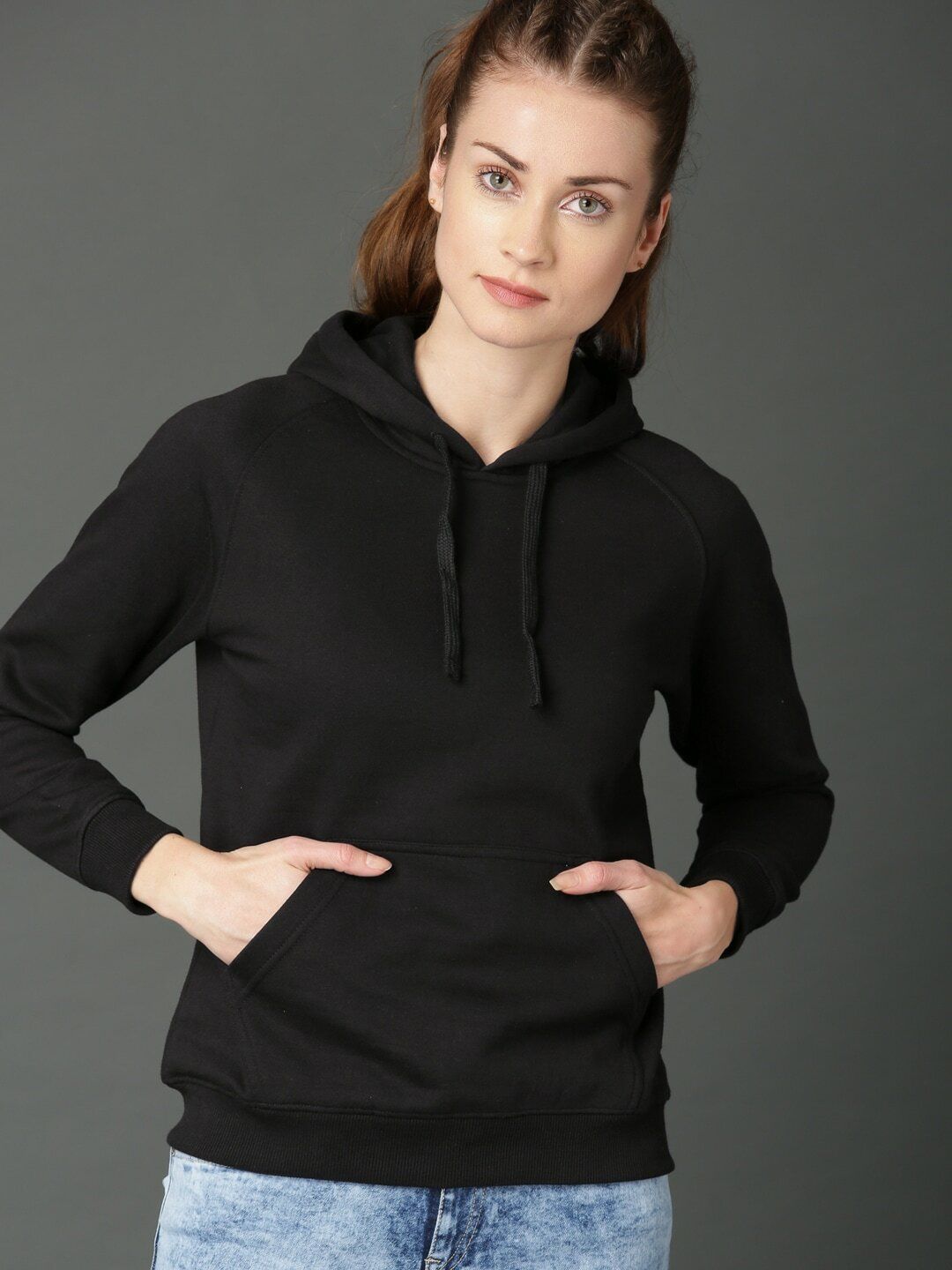 roadster Women Full Sleeve Solid Hooded Sweatshirt-picture-31