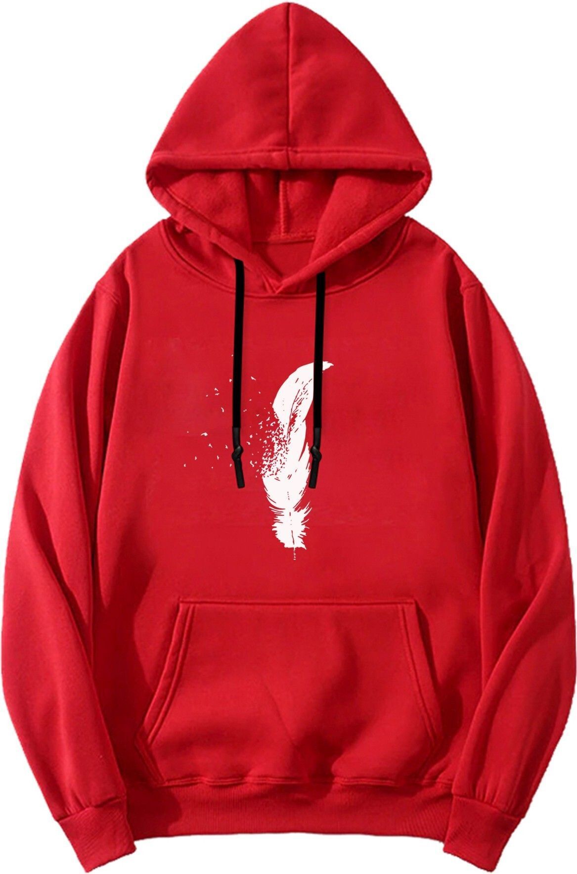 ramzox Men Full Sleeve Printed Hooded Sweatshirt-picture-5