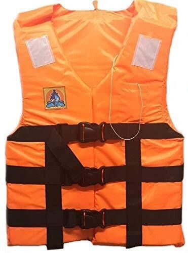 Ship Adult Life Jacket – Type III PFD, High Buoyancy Safety Vest for Boating, Water Sports & Rescue (Neon Orange) Swim Floatation Belt