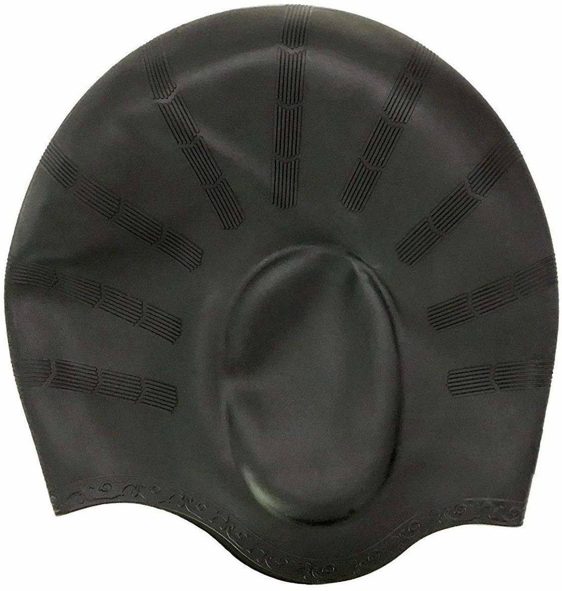 Swim Cap Long Hair Swimming Cap,Silicone Swimming Cap for Adult Woman and Men Swimming Cap-image-21