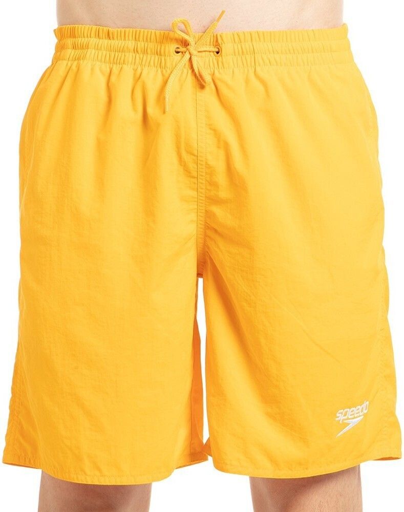 Solid Men Swim Bottom Yellow Swimsuit