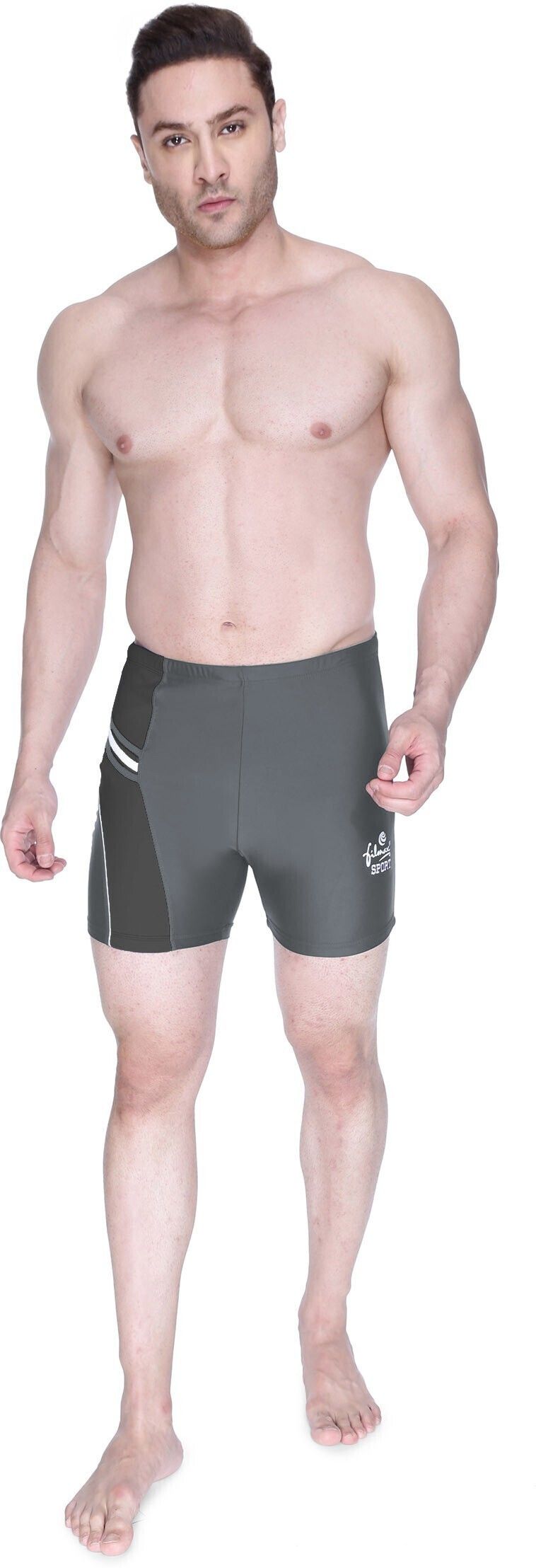 filmax® originals Classy Aquashort Printed Men Trunk Grey, Black Swimsuit-picture-27