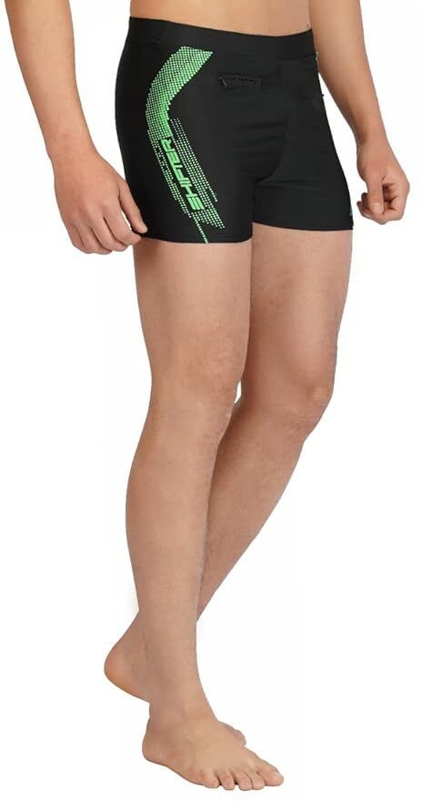 Swimming Costume Shorts Trunks For Men Boys Stretchable Solid Men Trunk Black Swimsuit
