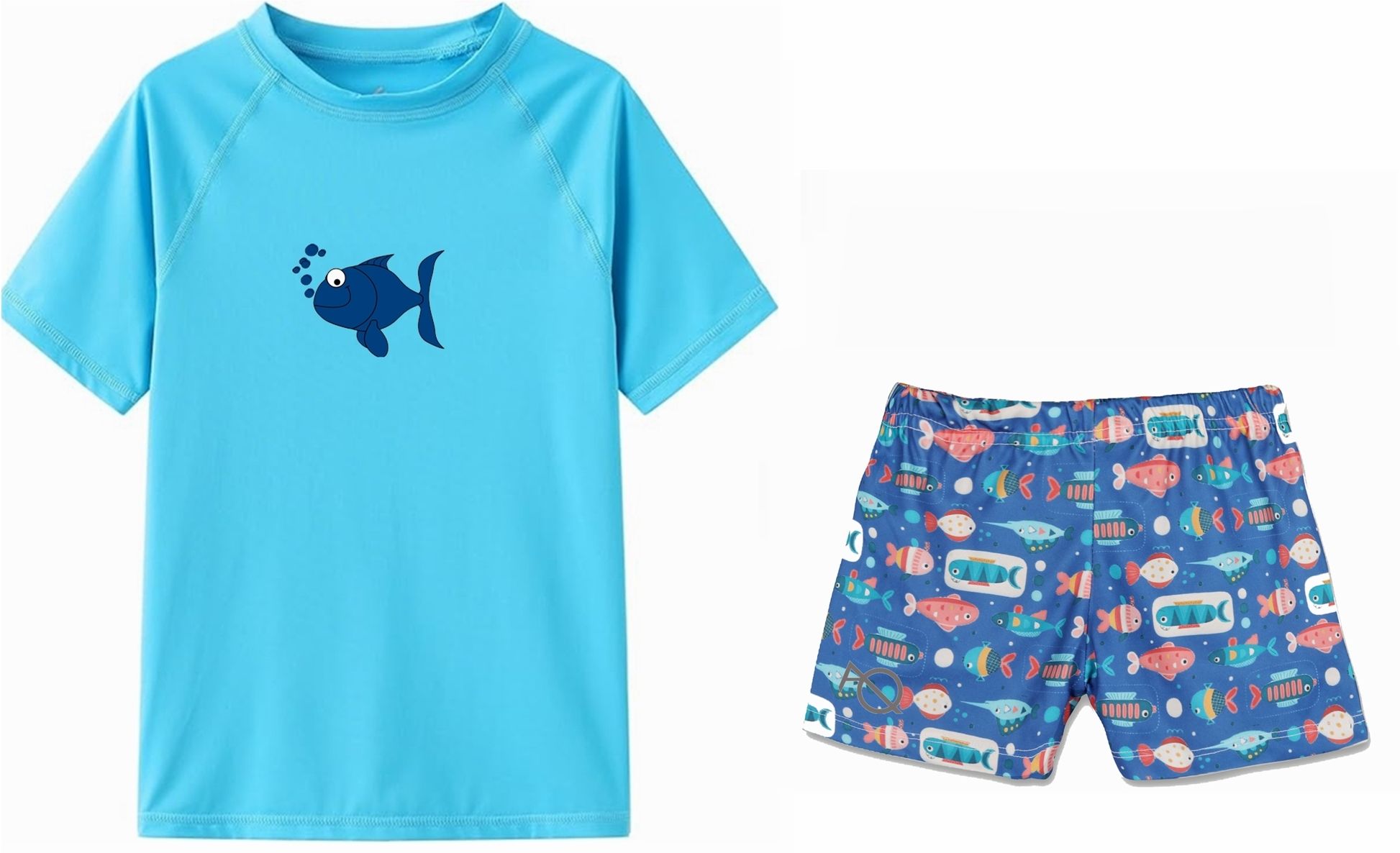 aqua holic Swimtsuit for TEESet1 Solid Men Swim-dress Blue Swimsuit-picture-17