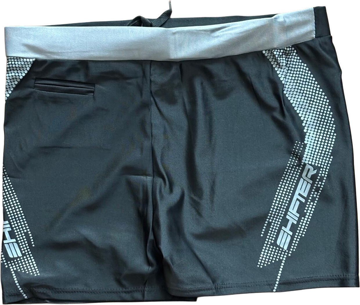 Men's & Boys' Printed Swim Shorts Trunks Costume | 4-Way Stretch | Quick Dry Printed Men Trunk Black Swimsuit