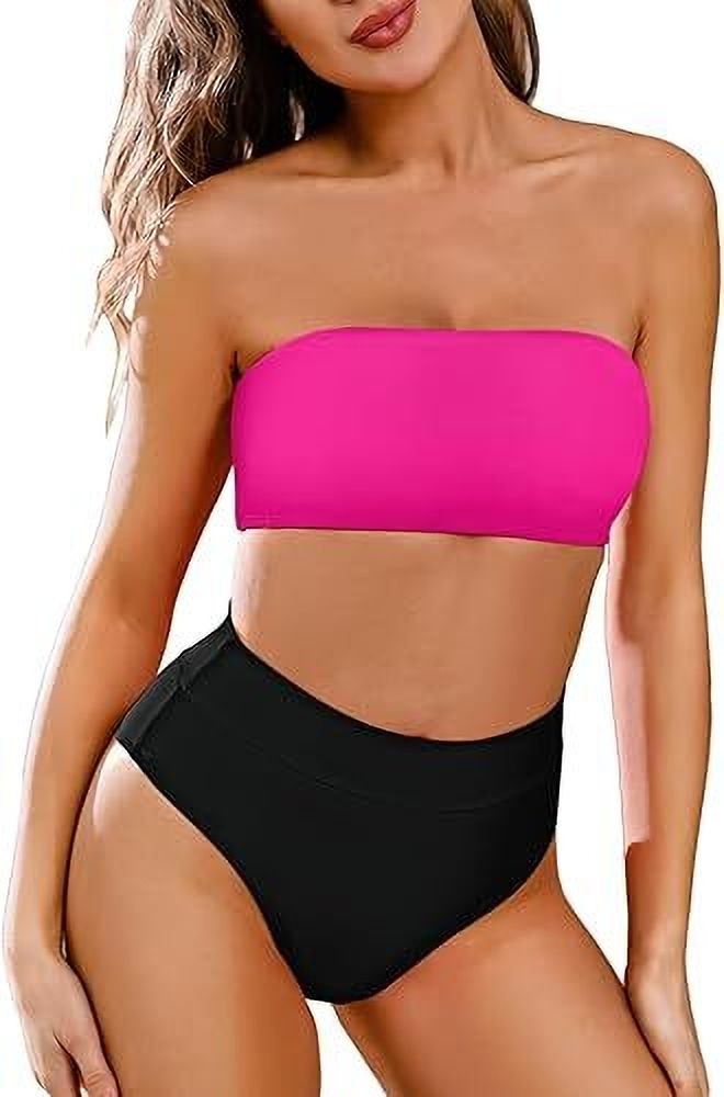 recent fashion Solid Women Bikini Black Swimsuit-picture-25