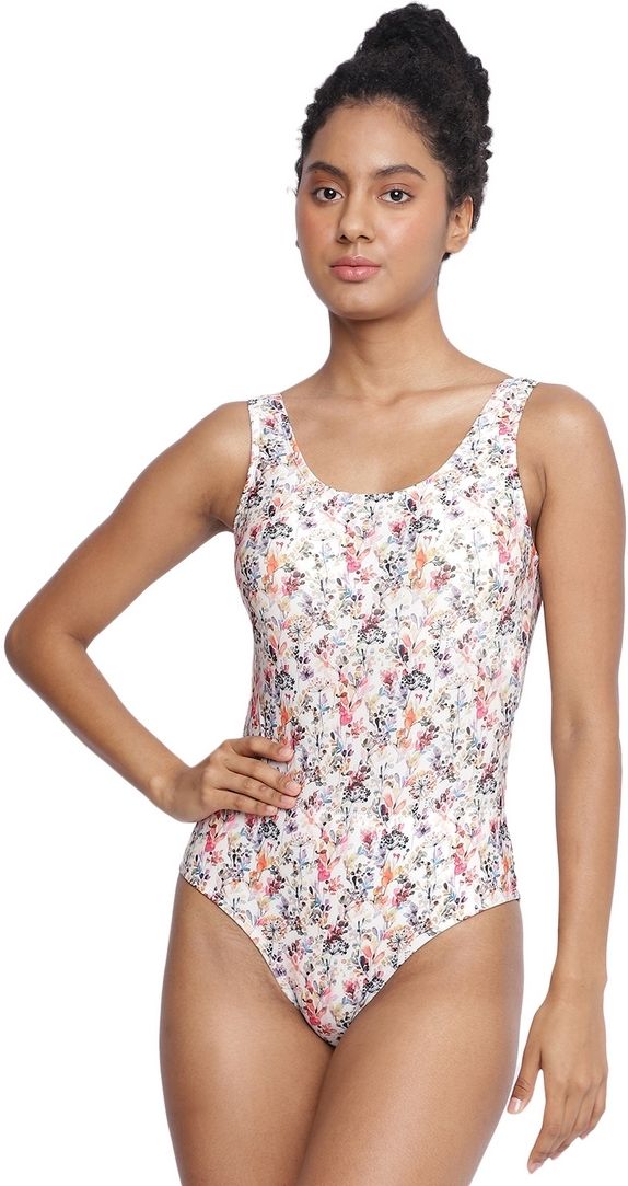 Kalpeni Basic Monokini Printed Women Monokini Multicolor Swimsuit-image-5