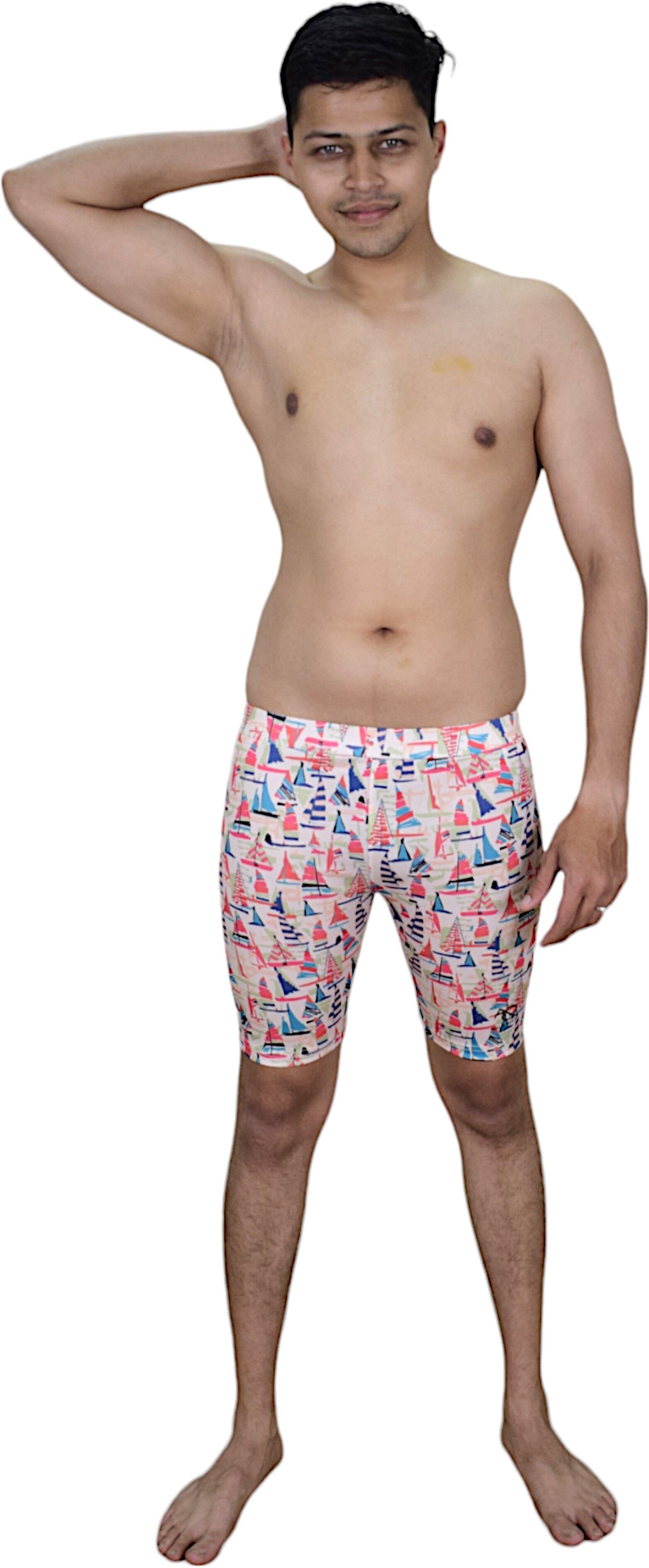 Fashion Printed Men Swim Bottom Multicolor Swimsuit-image-35