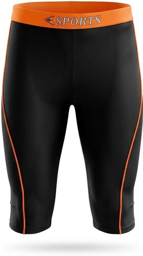Men's Professional Compression Sport jammer Solid Men Swim Bottom Black, Orange Swimsuit-image-14