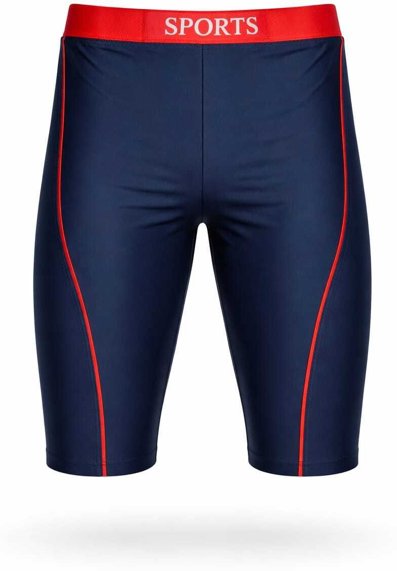 Men's Professional Compression Sport Shorts Solid Men Swim Bottom Red, Blue Swimsuit-image-24