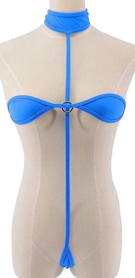 WOMEN SWIMMING SUIT SELF DESING Solid Women Swim-dress Blue Swimsuit-image-40