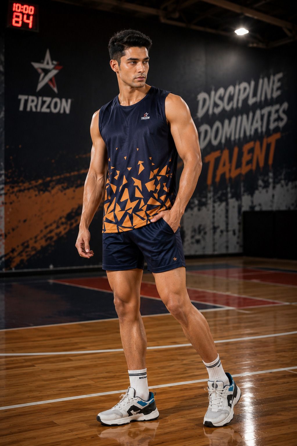 trizon Printed Men's Swimwear Swimsuit Costume with Short - T04 Printed Men Swim-dress Multicolor Swimsuit-picture-44