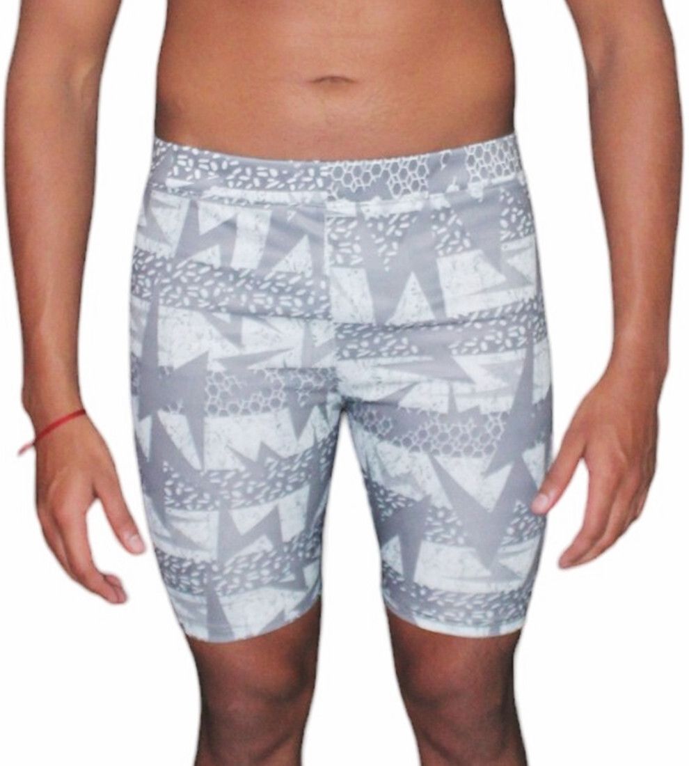 aqua holic 1 Jammer Printed Men Trunk Grey, White Swimsuit-picture-46