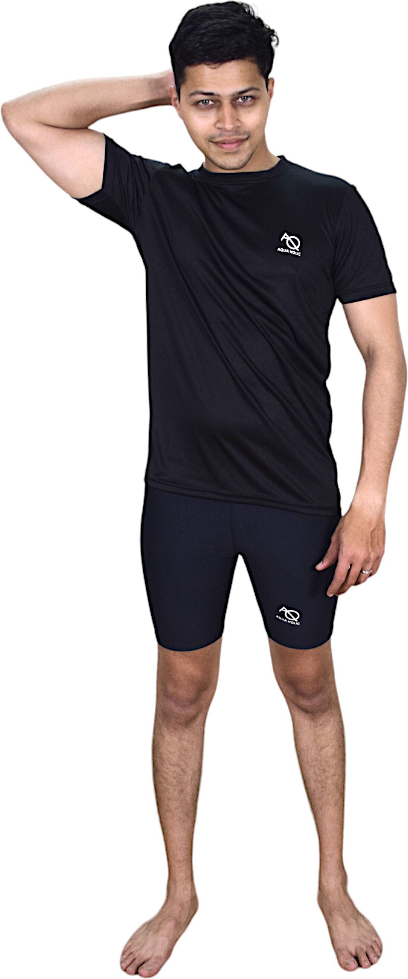 aqua holic Solid Men Swim Bottom Blue Swimsuit-picture-14
