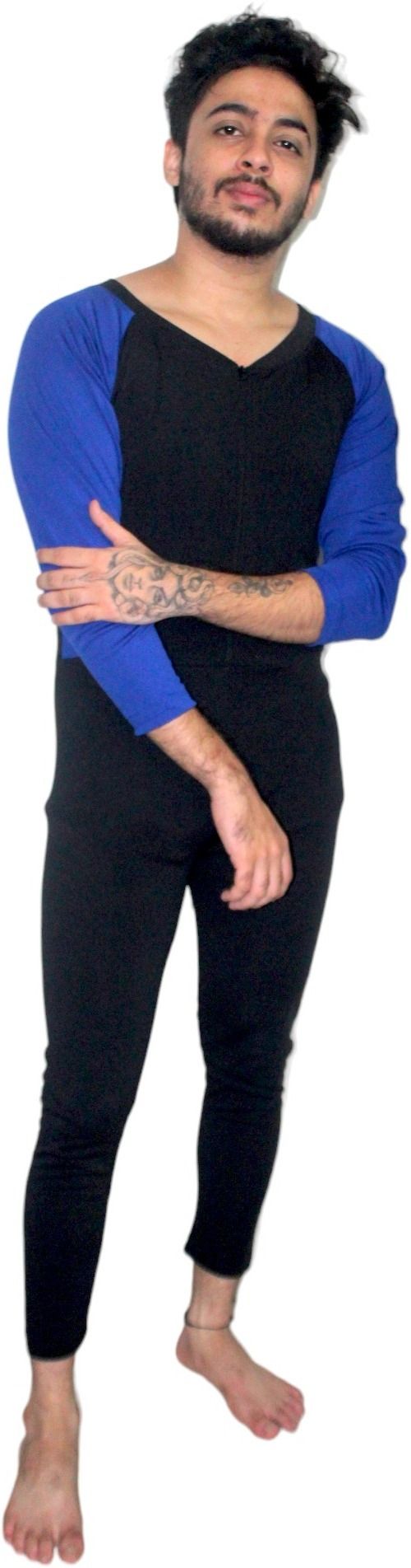 Multi-Sports (Skating, Wrestling, Power-lifting) Solid Men Black Swimsuit-image-30