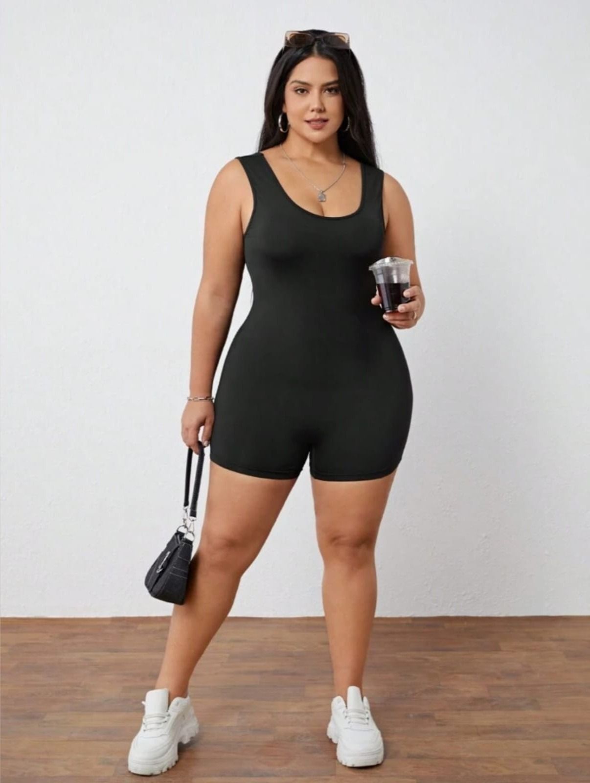 Solid Women Swim-dress Black Swimsuit-image-25