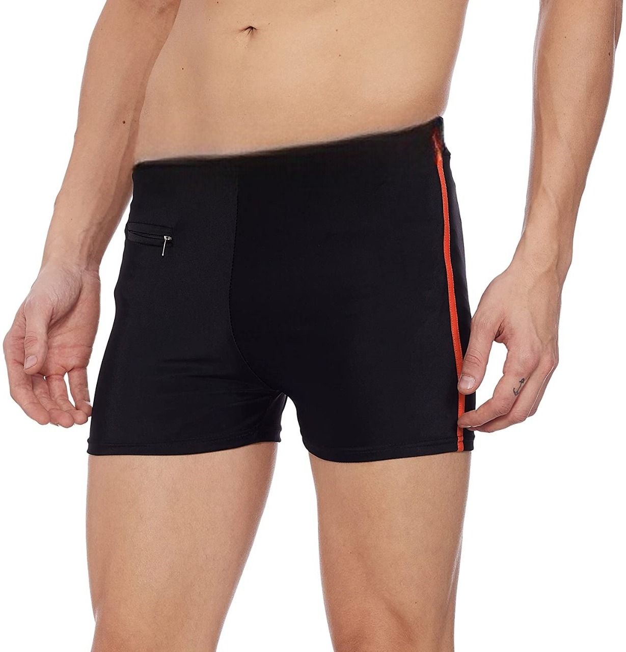 Shorts Trunk Swimming Costume Printed Men Trunk Black Swimsuit-image-44