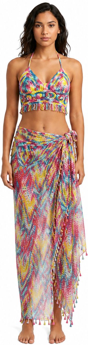 sitiz Printed Women Swim Top Multicolor Swimsuit-picture-24