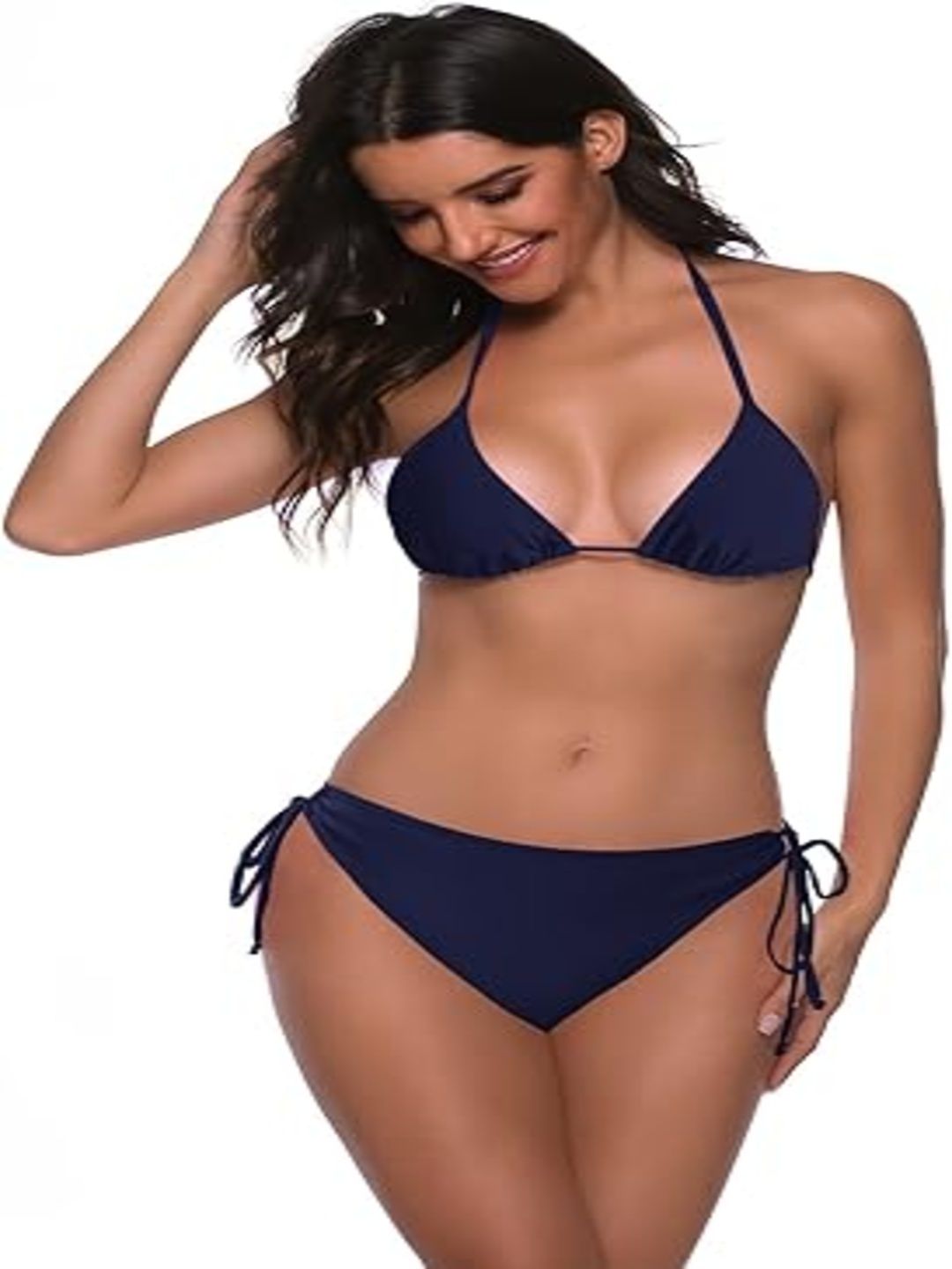 verma creation Woven Women Bikini Blue Swimsuit-picture-2