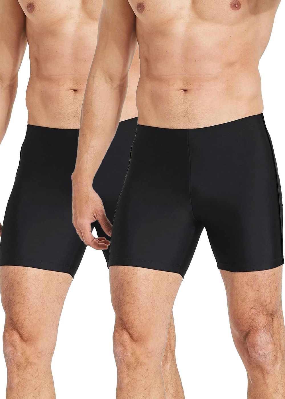 hyping Swimming Shorts Combo Solid Men Trunk Black Swimsuit-picture-22