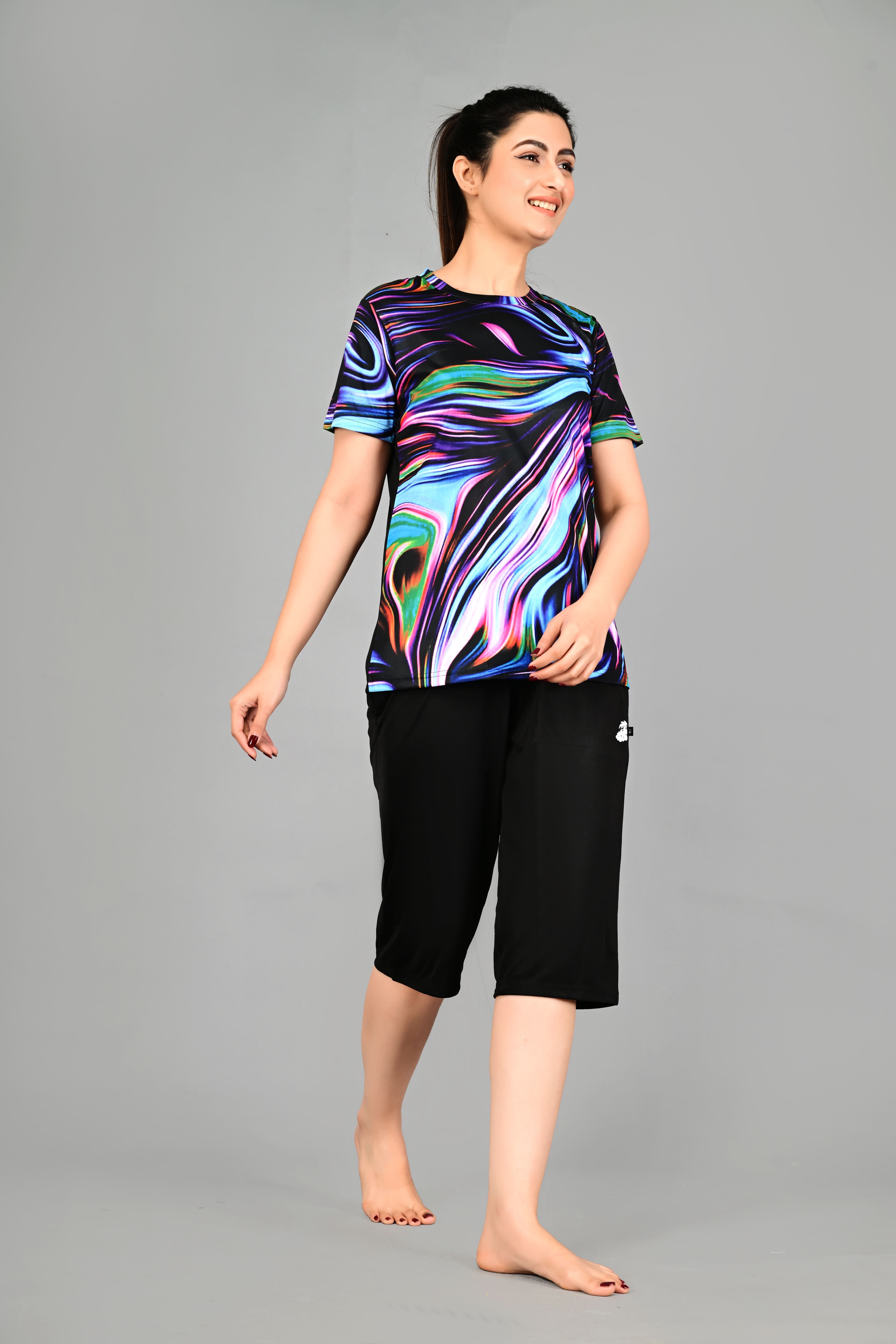 Women's Stylish Polyester Swimsuit |Stretchable & Comfortable for Beach & Pool Printed Women Swim-dress Multicolor Swimsuit-image-33