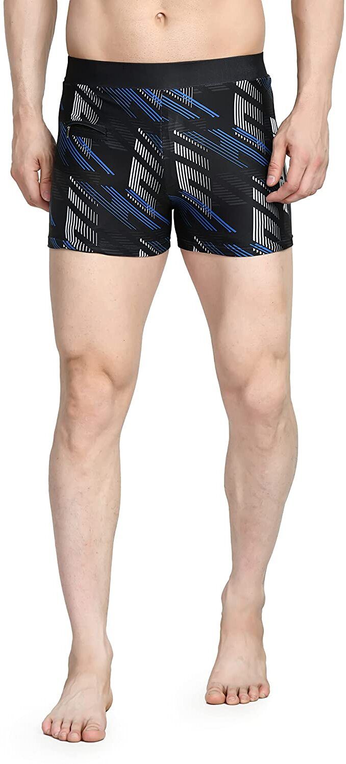 Boys & Men Trunk 24to44 Inch Printed Men Trunk Black Swimsuit-image-5