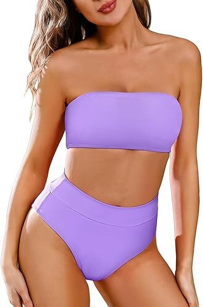 pride style Self Design Women Bikini Purple Swimsuit-picture-12
