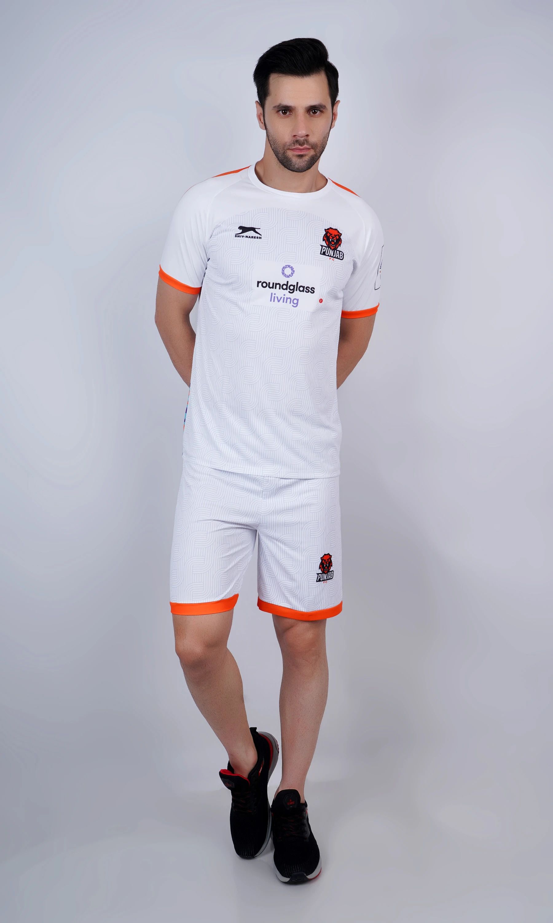 Shiv Naresh Punjab Football Club Set Printed Men White, Multicolor Swimsuit-image-43
