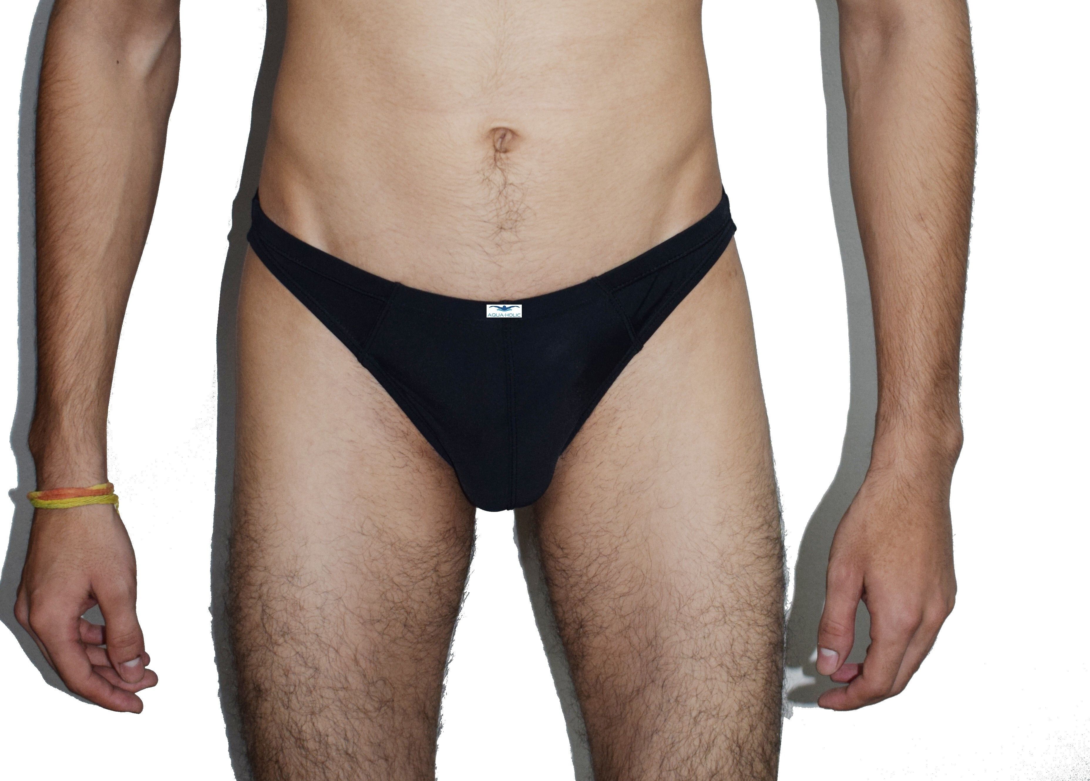 aqua holic Pro Solid Men Swim Bottom Black Swimsuit-picture-18