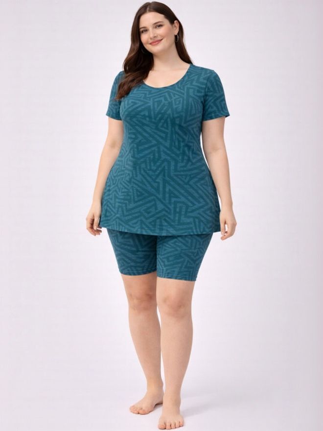 the klowt co Solid Women Swim-dress Blue Swimsuit-picture-9