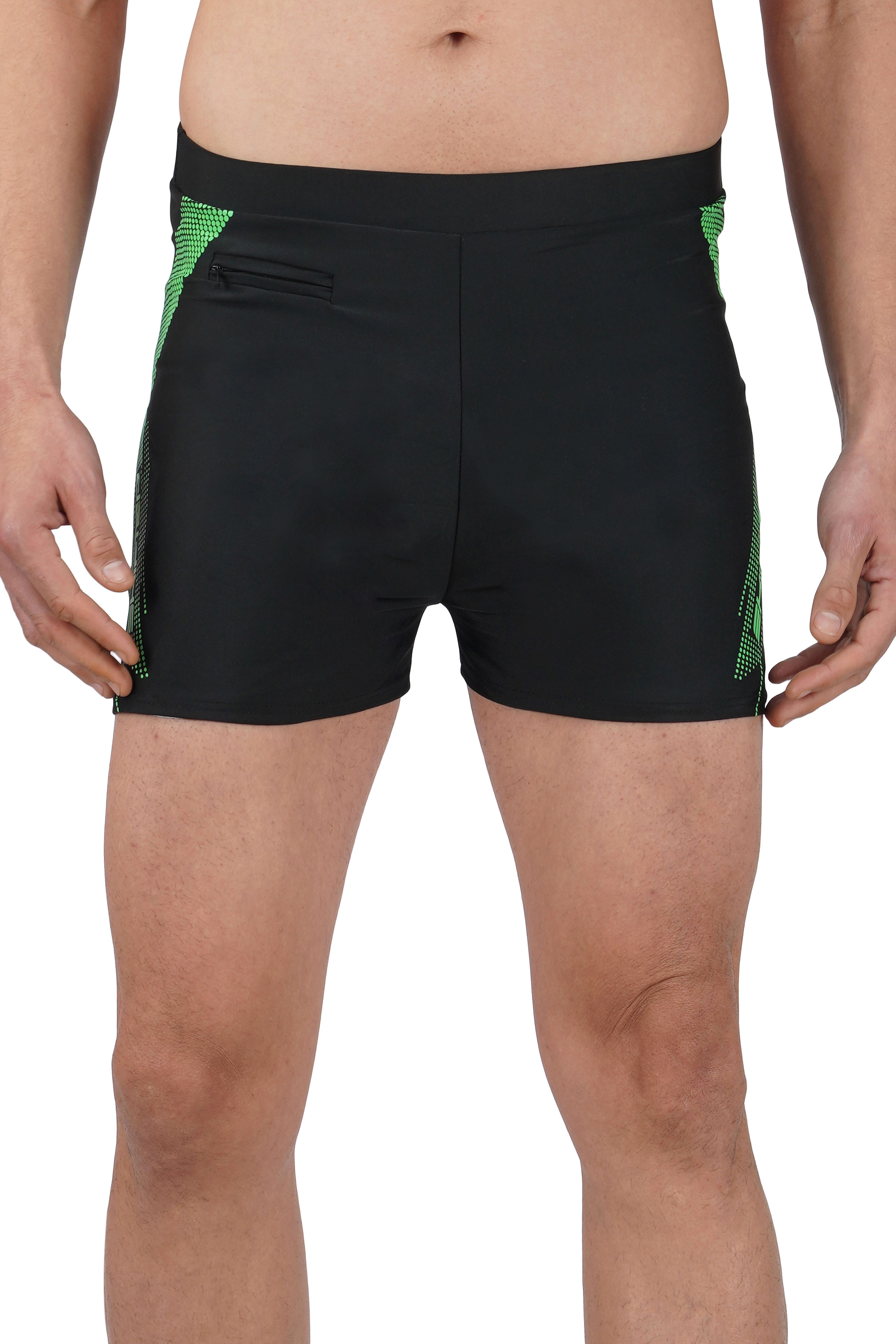 lebami Athletic Swim Jammers Quick Dry Swimsuit for Men for Swimming Training Racing Printed Men Trunk Black Swimsuit-picture-21
