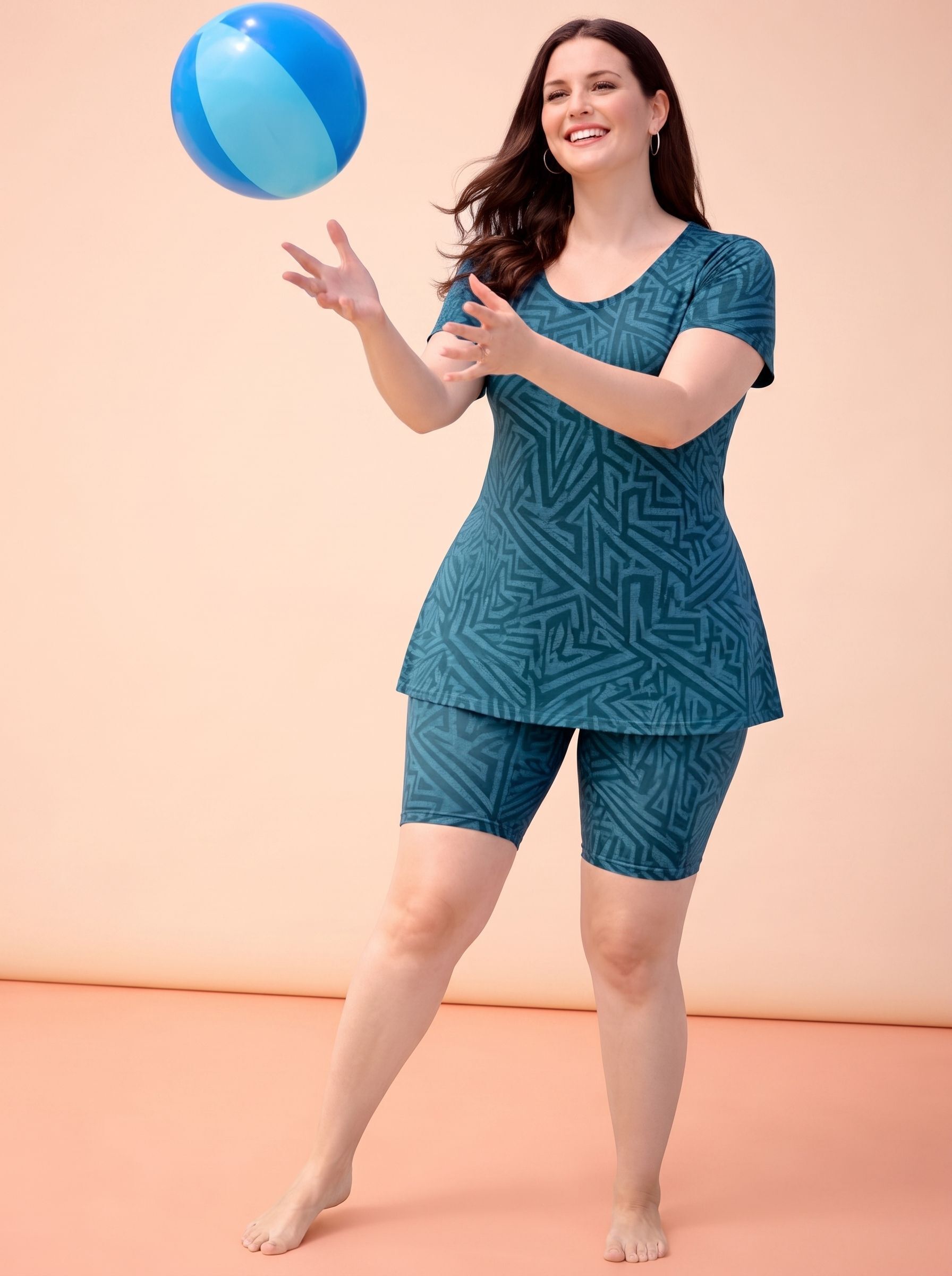 the klowt co Solid Women Swim-dress Blue Swimsuit-picture-26