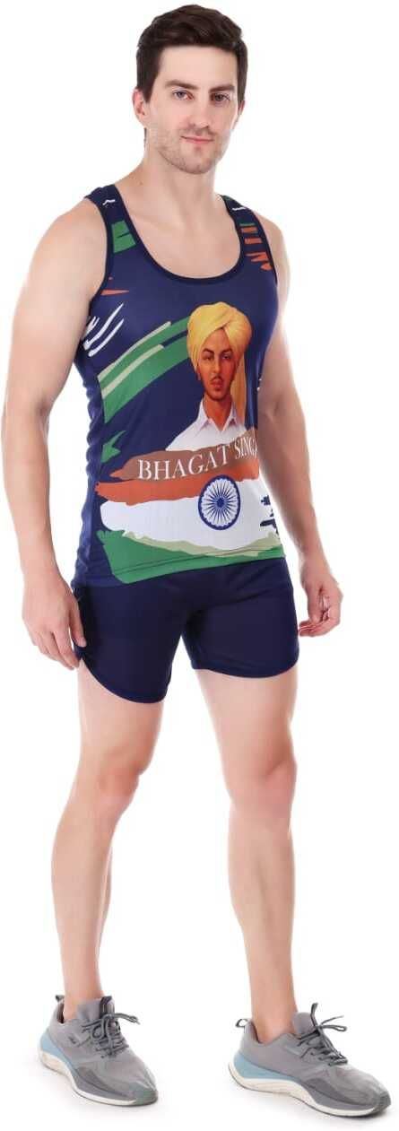 Self Design Men Blue Swimsuit-image-30