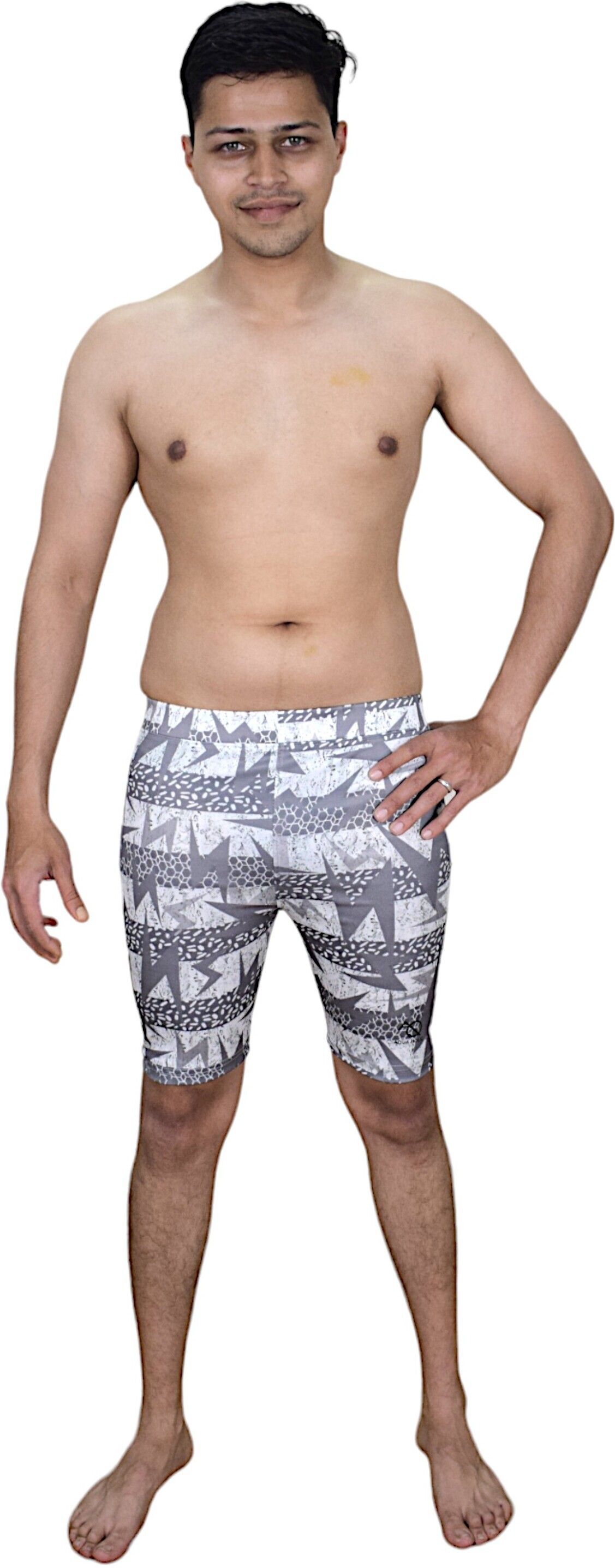 aqua holic Fashion Solid Men Swim Bottom Grey Swimsuit-picture-29
