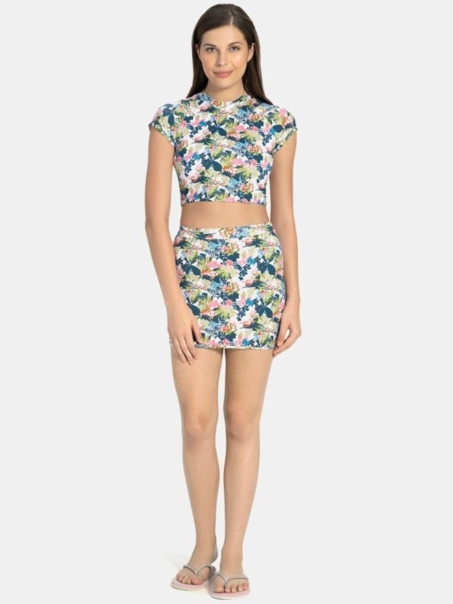 Floral Print Women Swim Bottom Multicolor Swimsuit-image-44