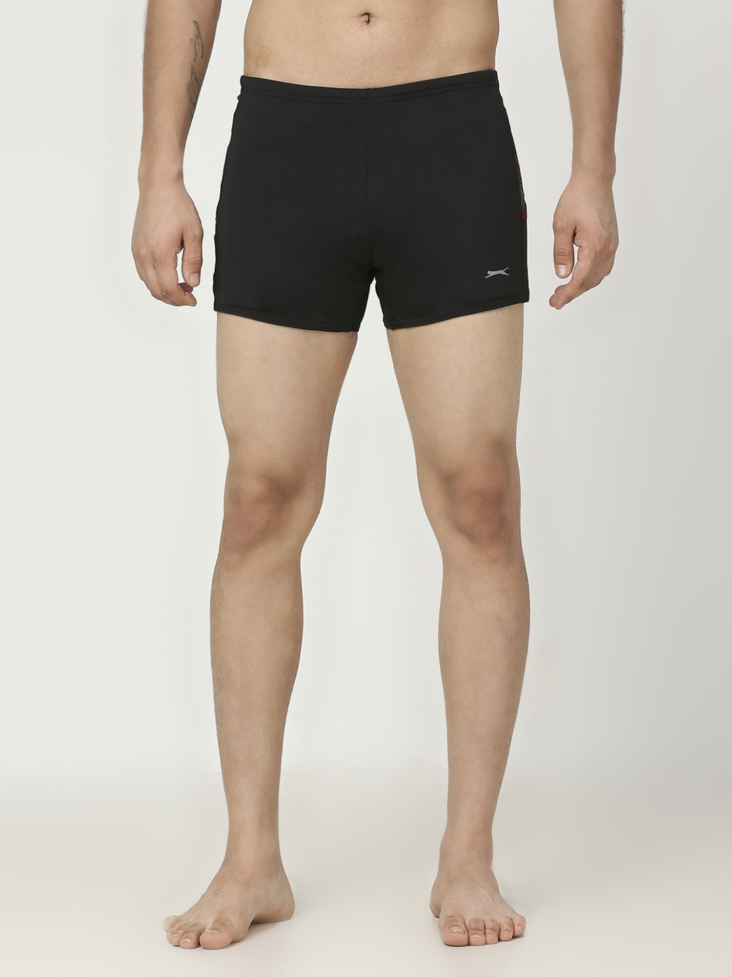 Black Panther Men's U- Front Swimming Trunk Solid Men Trunk Black Swimsuit-picture-10