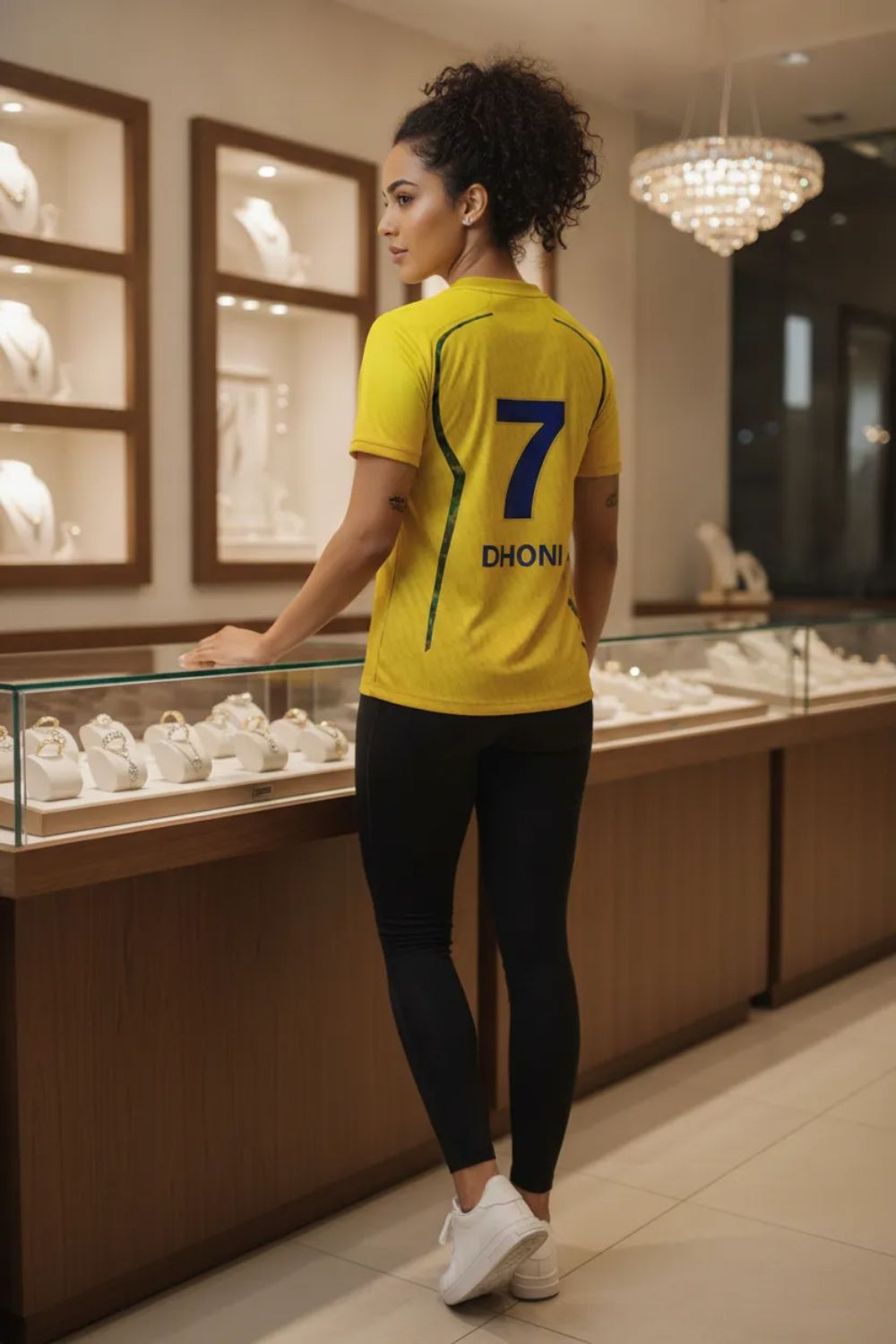 shanvi Women Graphic Print Round Neck Polycotton Yellow T-Shirt-picture-33